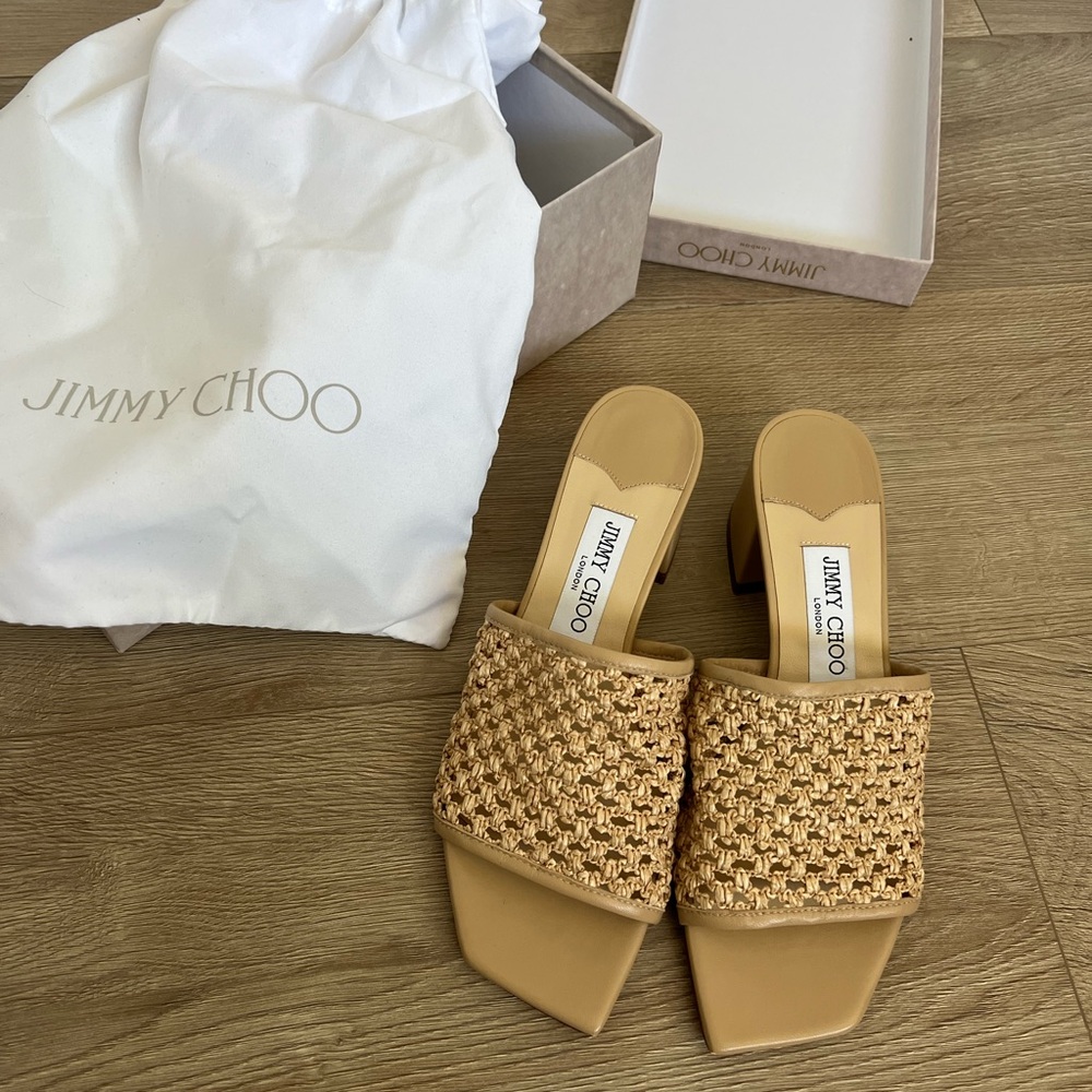 Jimmy Choo Themis Block Heel Sandal - Picture 3 of 8